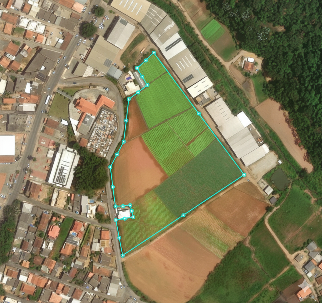 Mapa das plantações